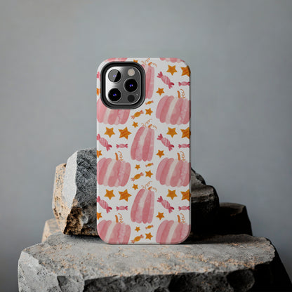 Plump Pink Pumpkins Halloween Phone Case