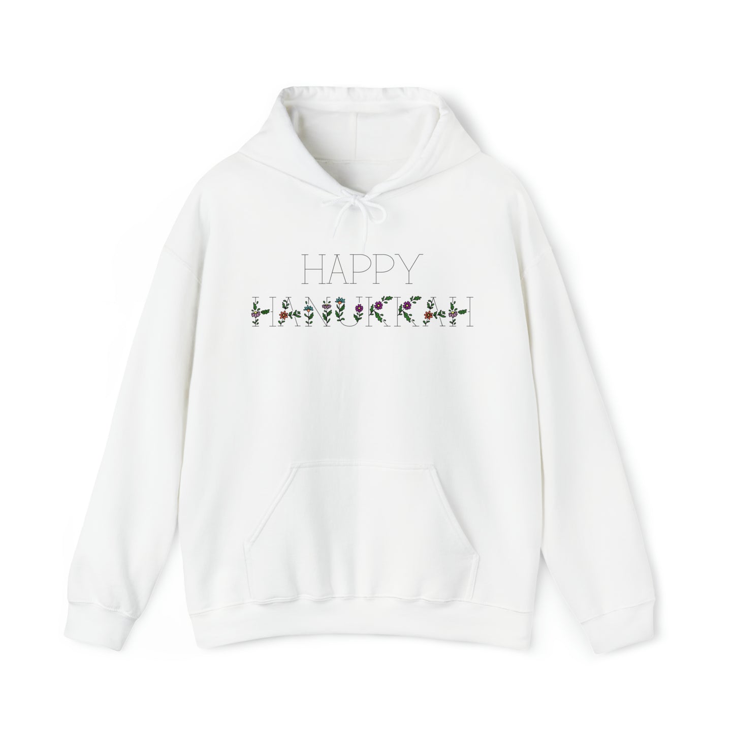 Flower "Happy Hanukkah" Hoodie