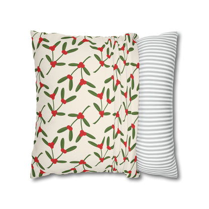 Holly Berries Christmas Pillow Cover