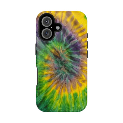 Mardi Gras Tie-Dye Print MagSafe Tough Case for iPhone