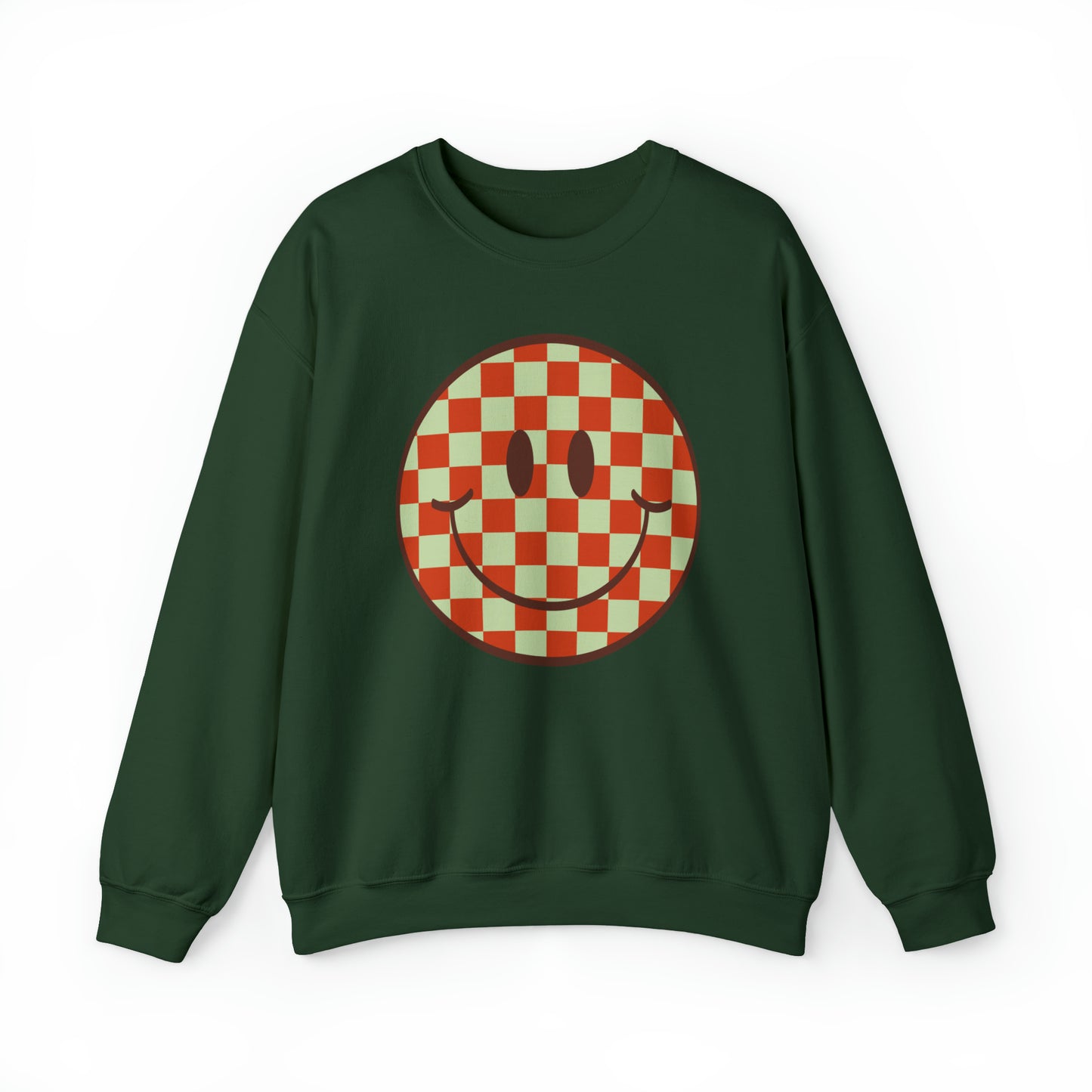 Smiling Face Christmas Crewneck Sweatshirt