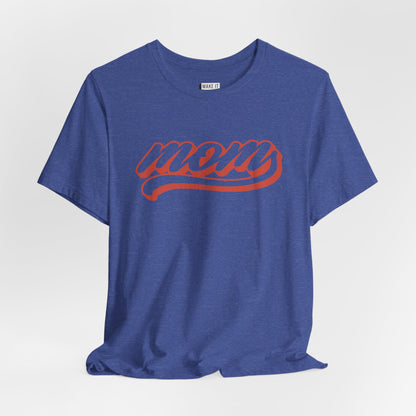 Baseball Font "Mom" Tee