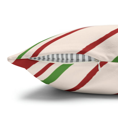 Jolly Stripes Christmas Pillow Cover