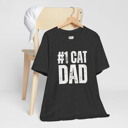 "#1 Cat Dad" T-Shirt