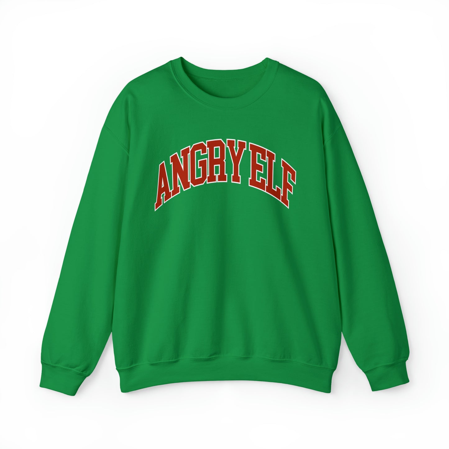 "Angry Elf" Christmas Crewneck Sweatshirt