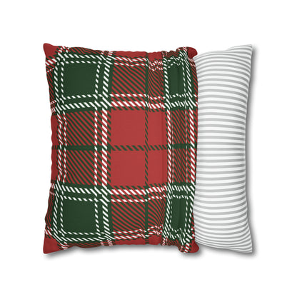 Plaid Christmas Pillow Cover