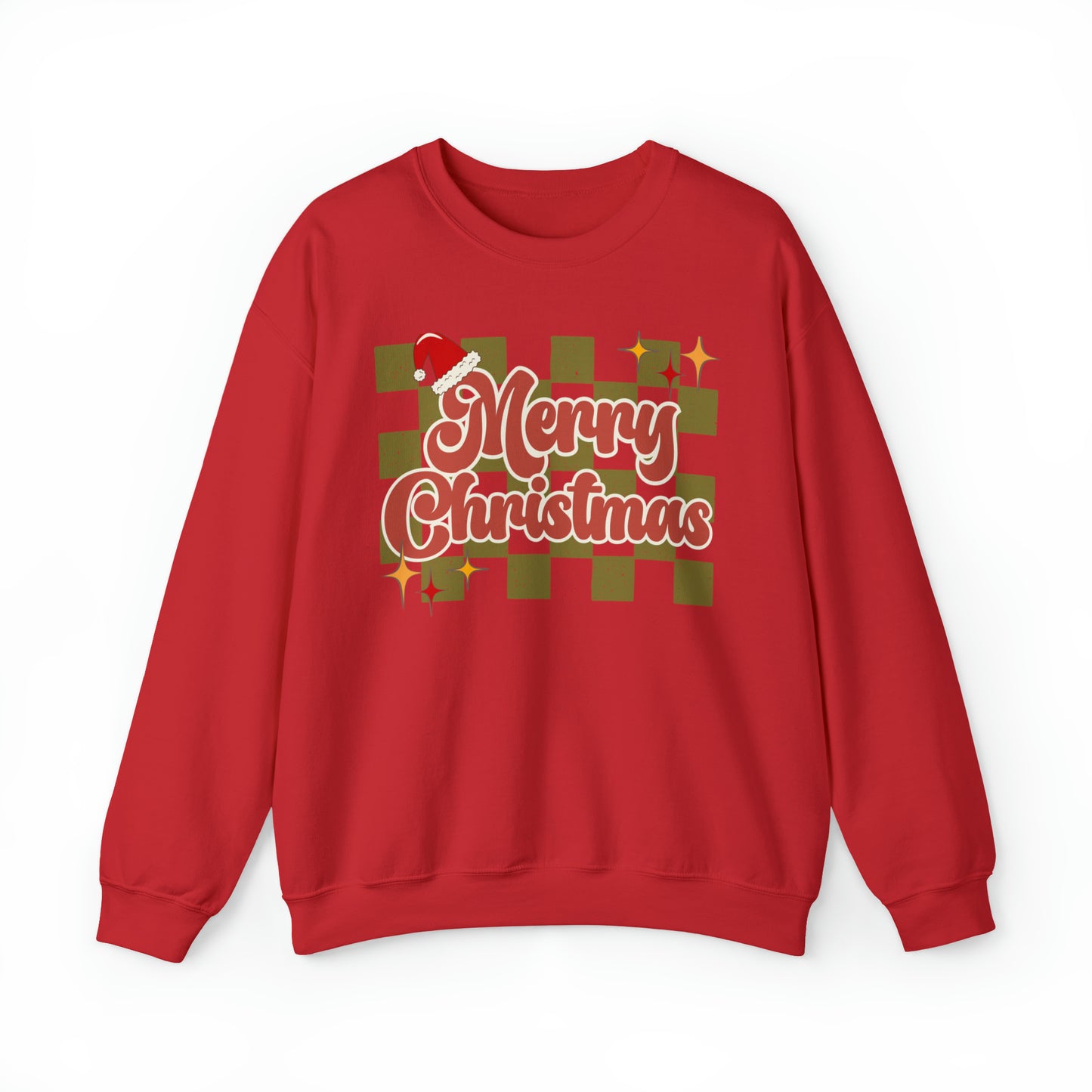 "Merry Christmas" Retro Christmas Crewneck Sweatshirt