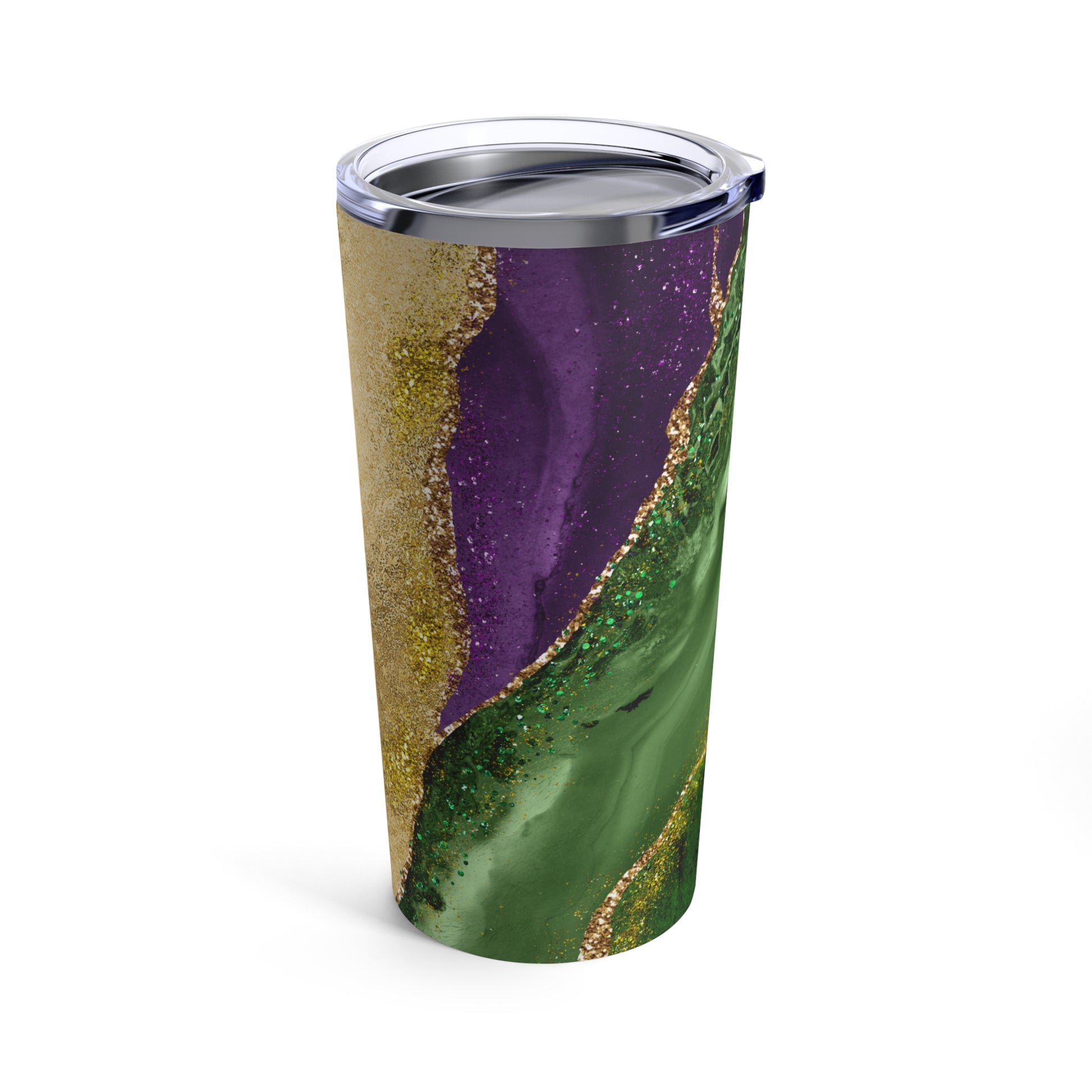 marble mardi gras tumbler