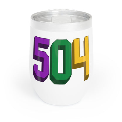 504 Mardi Gras Wine Tumbler, 12oz