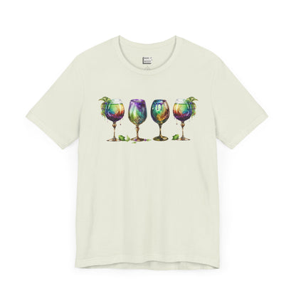 Watercolor Goblet Mardi Gras Tee