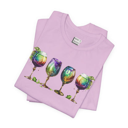 Watercolor Goblet Mardi Gras Tee