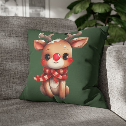 Baby Rudolph Christmas Pillow Cover