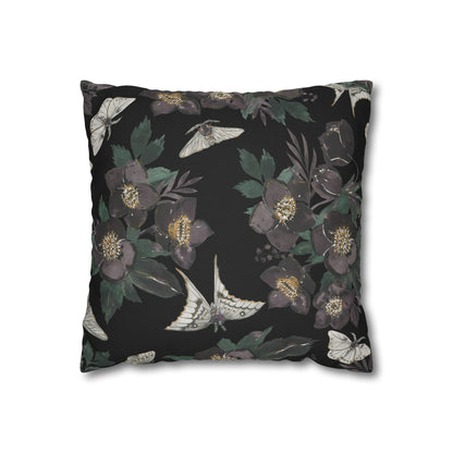 Moths & Florals - Halloween Pillow Cover