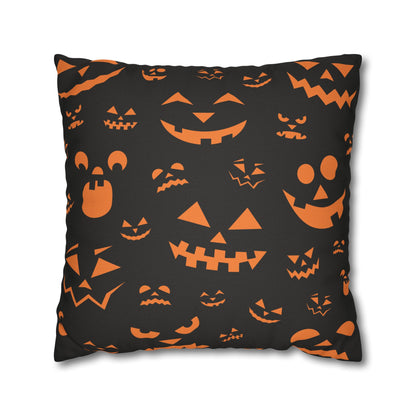 Jovial Jack-O-Lanterns - Halloween Pillow Cover