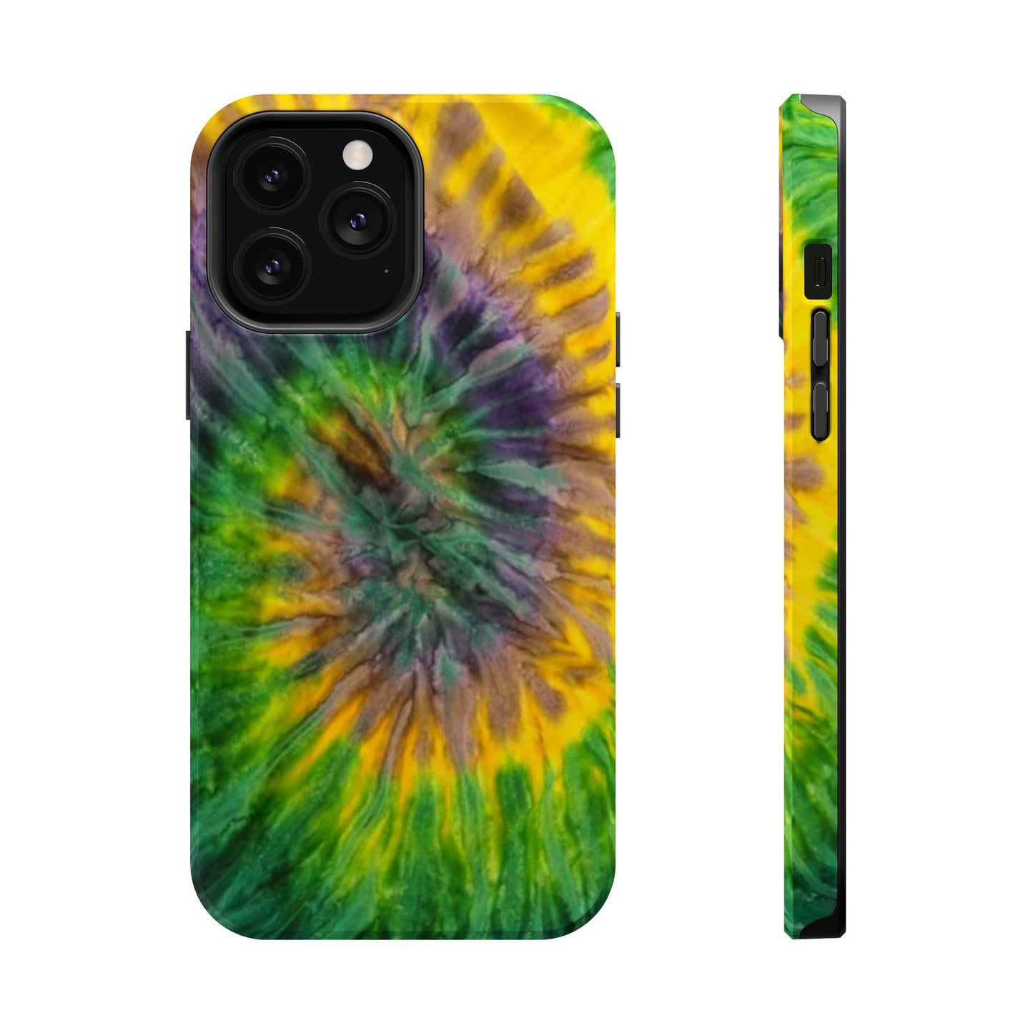 Mardi Gras Tie-Dye Print MagSafe Tough Case for iPhone