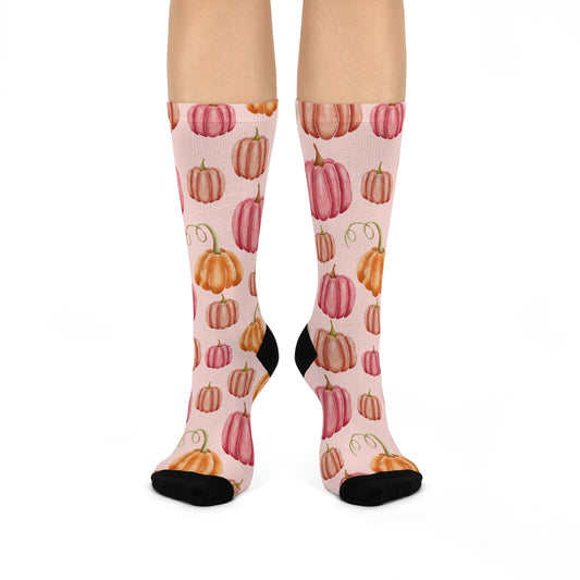 Pretty In Pumpkins - Premium Unisex Crew Socks