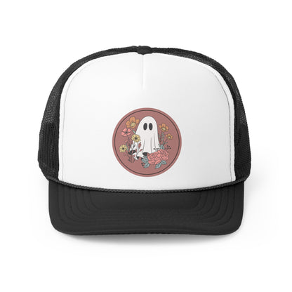 Ghost Garden Halloween Trucker Hat