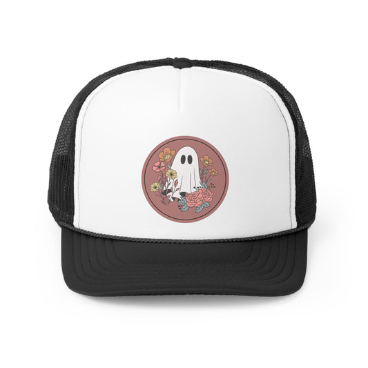 Ghost Garden Halloween Trucker Hat