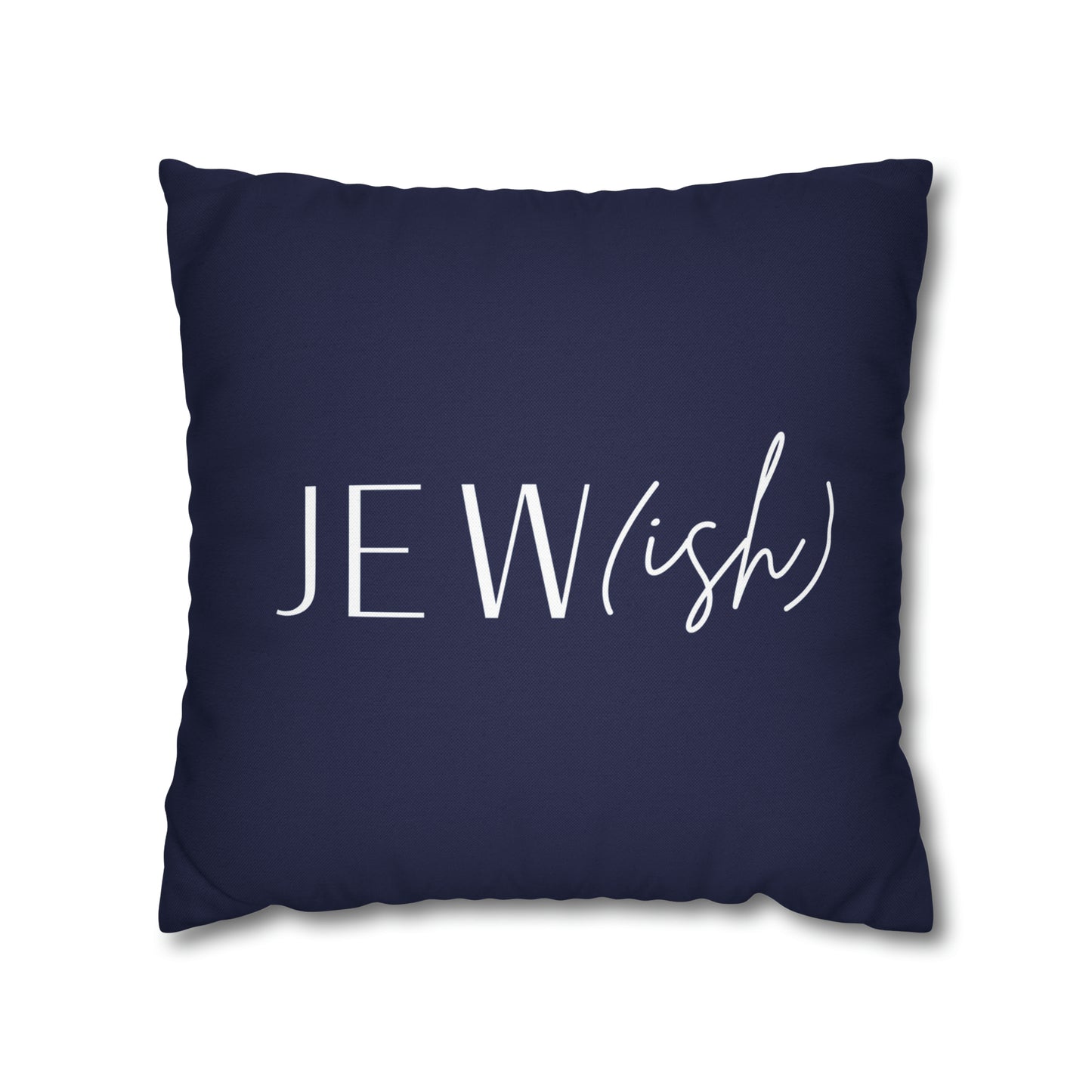 "Jew(ish)" funny hanukkah couch pillow 