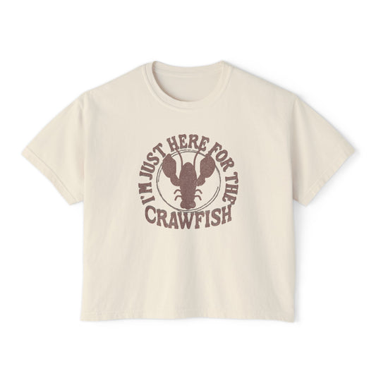 "I'm Just Here For The Crawfish" - Women's Boxy Tee