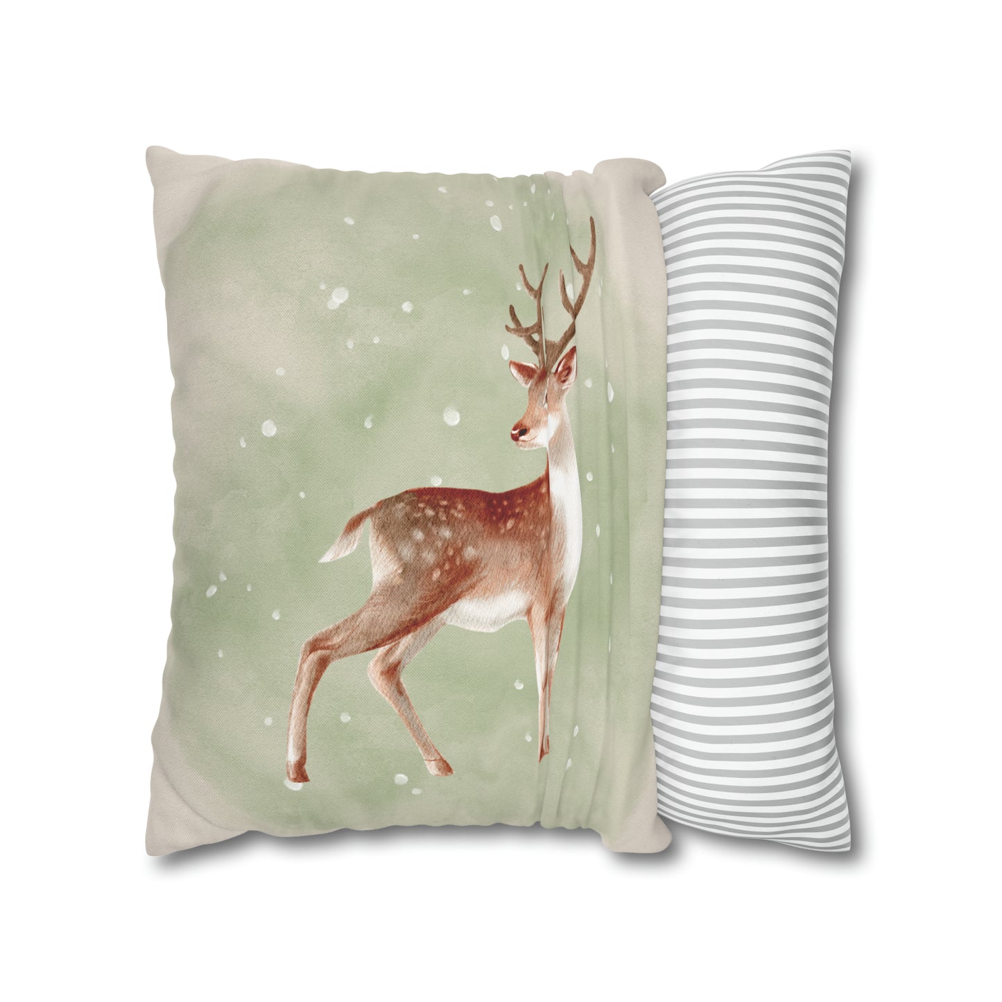 Deer Christmas Pillow Cover