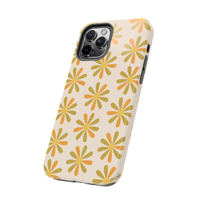 Retro Yellow Floral Phone Case