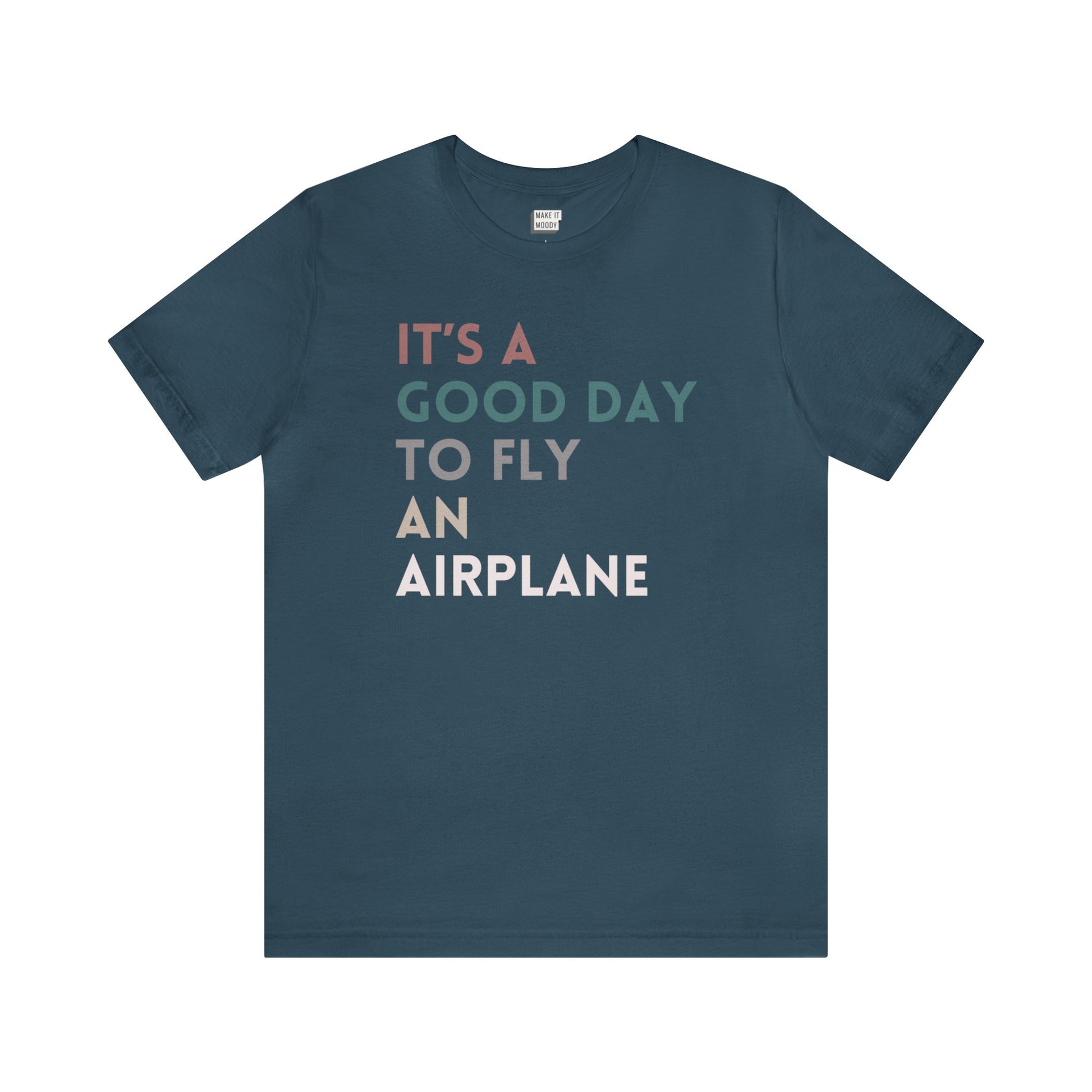 funny pilot t shirt, deep teal