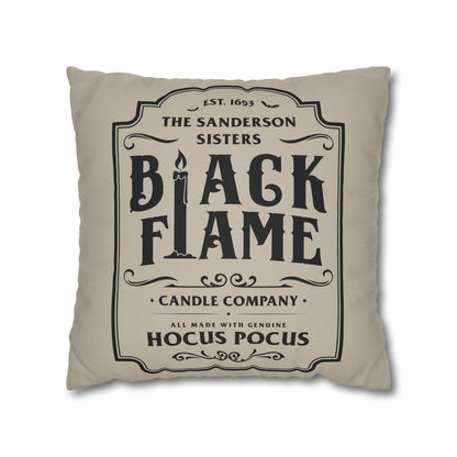 Black Flame - Halloween Pillow Cover