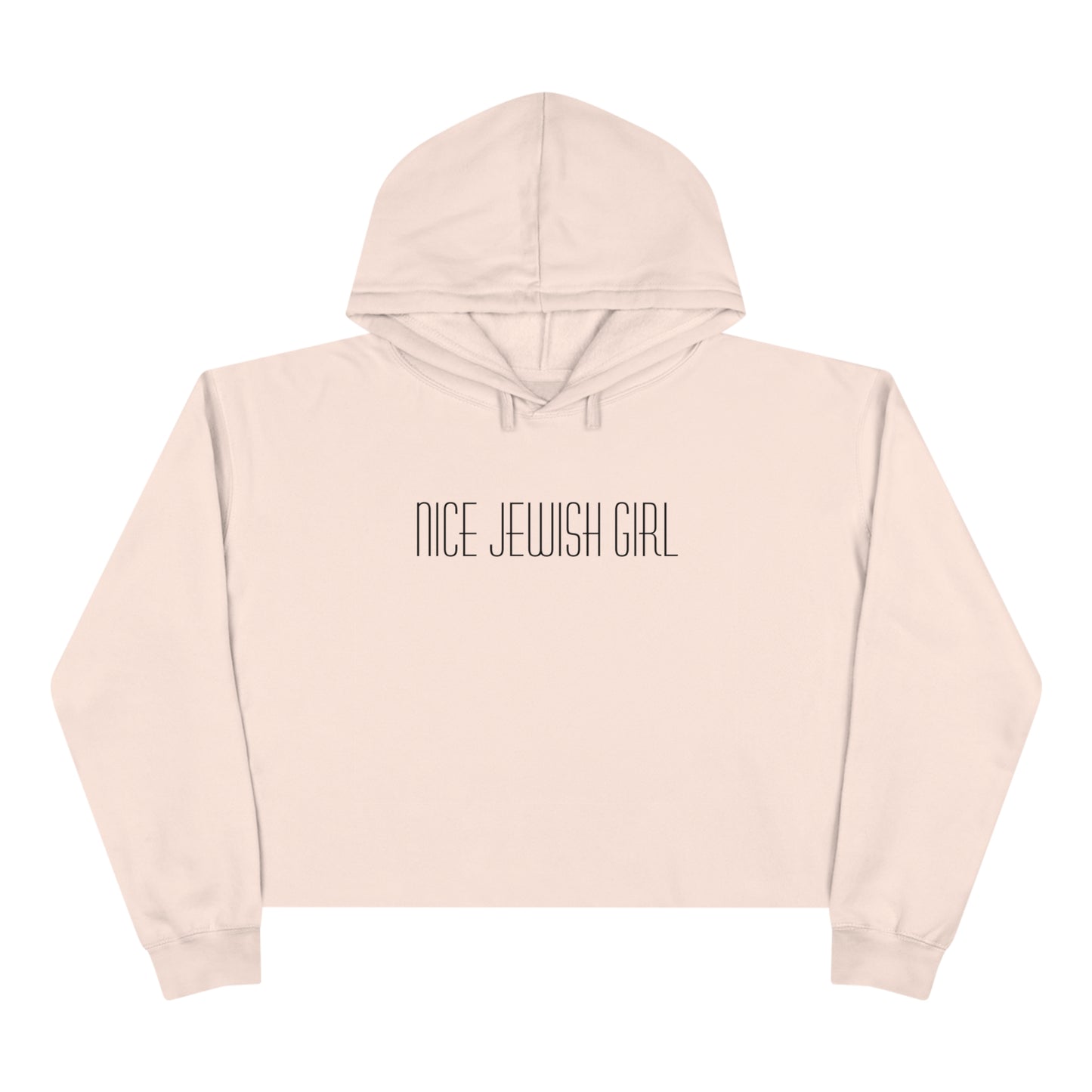 "Nice Jewish Girl" Cropped Hanukkah Hoodie