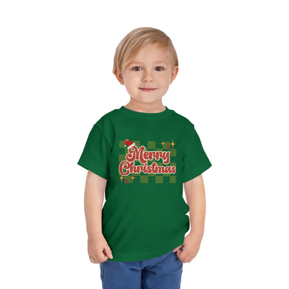 Vintage Style "Merry Christmas" - Toddler Christmas T-Shirt