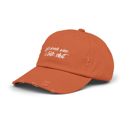 "Let's Drink Wine & Talk Shit" Funny Drinking Hat