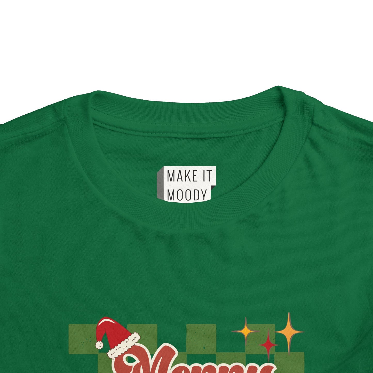 Vintage Style "Merry Christmas" - Toddler Christmas T-Shirt