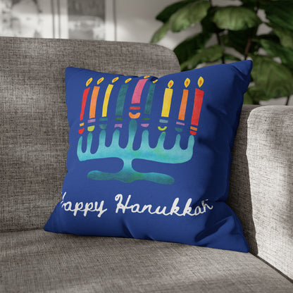 "Happy Hanukkah" Pillow Cover