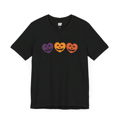 Jack-o-Lantern Hearts Halloween Tee