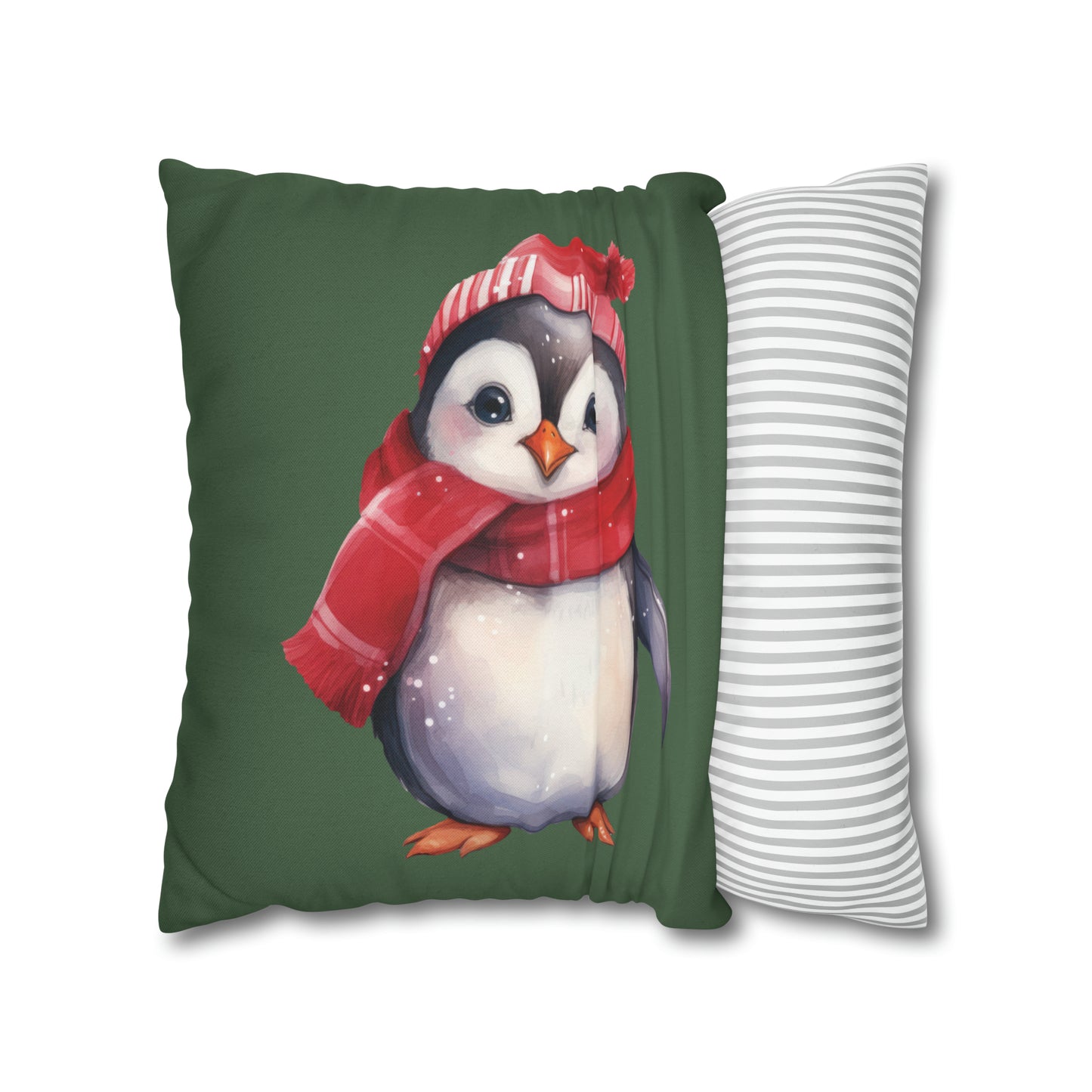 Baby Penguin Christmas Pillow Cover