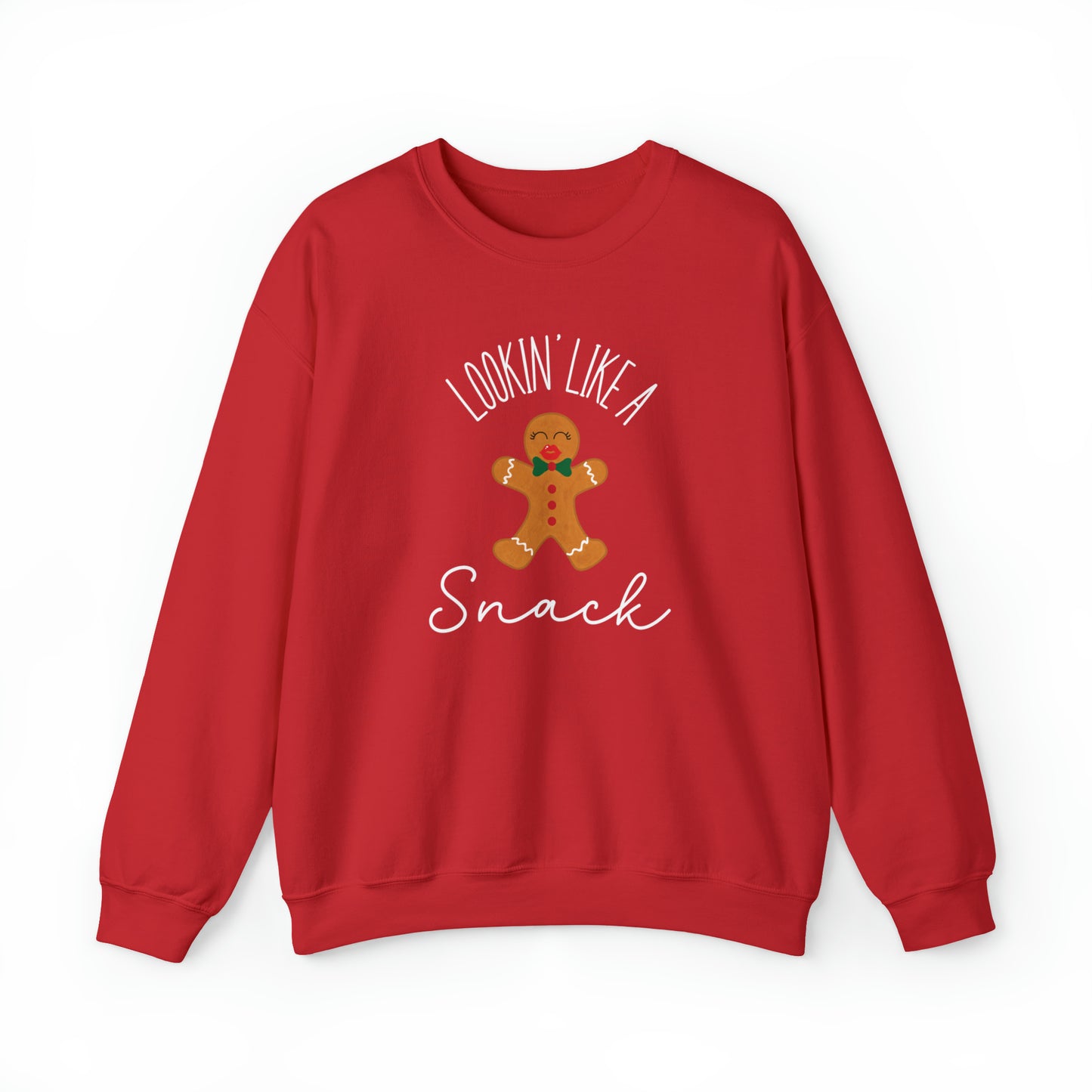 'Lookin' Like A Snack" Christmas Crewneck Sweatshirt