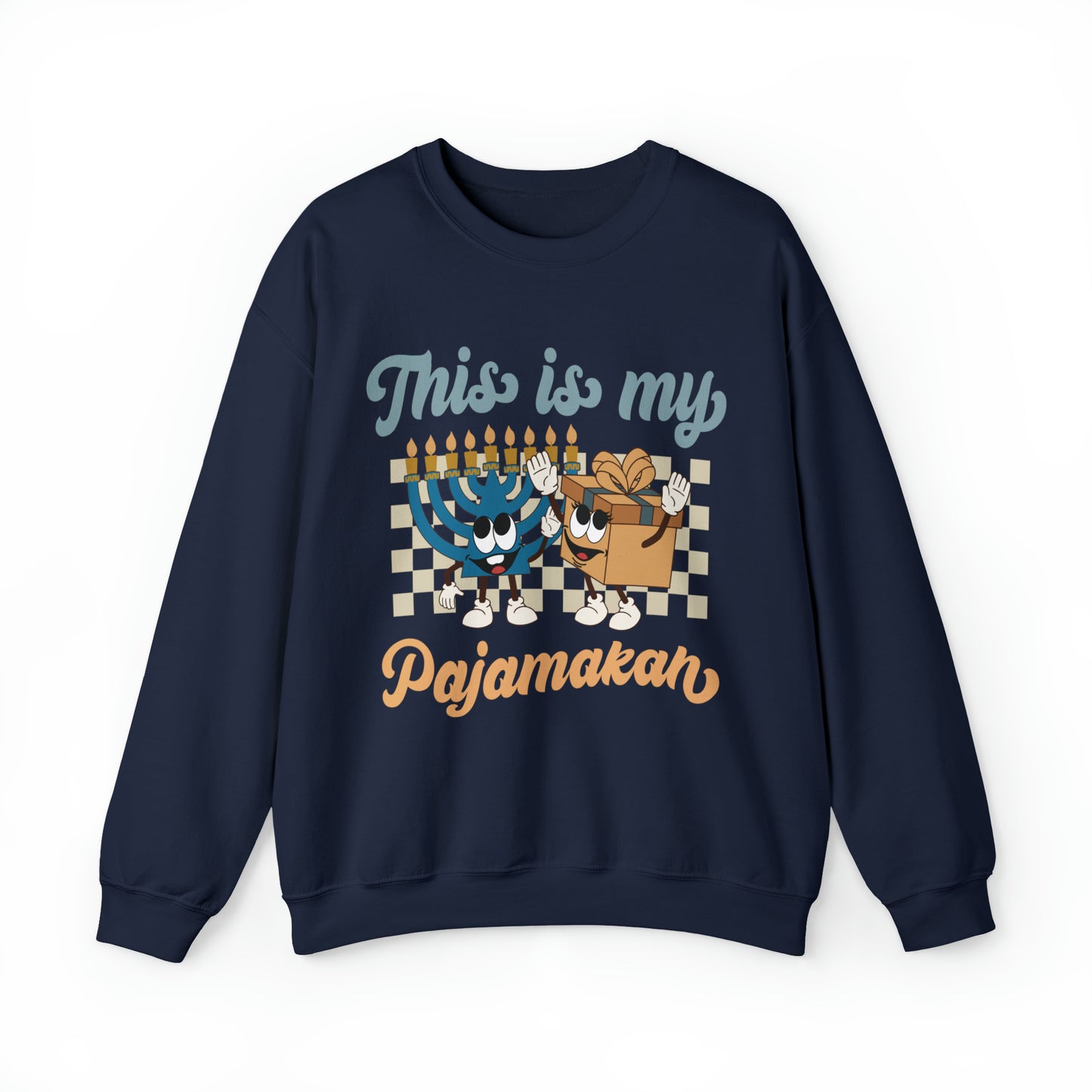 "This Is My Pajamakah" Hanukkah Crewneck Sweatshirt