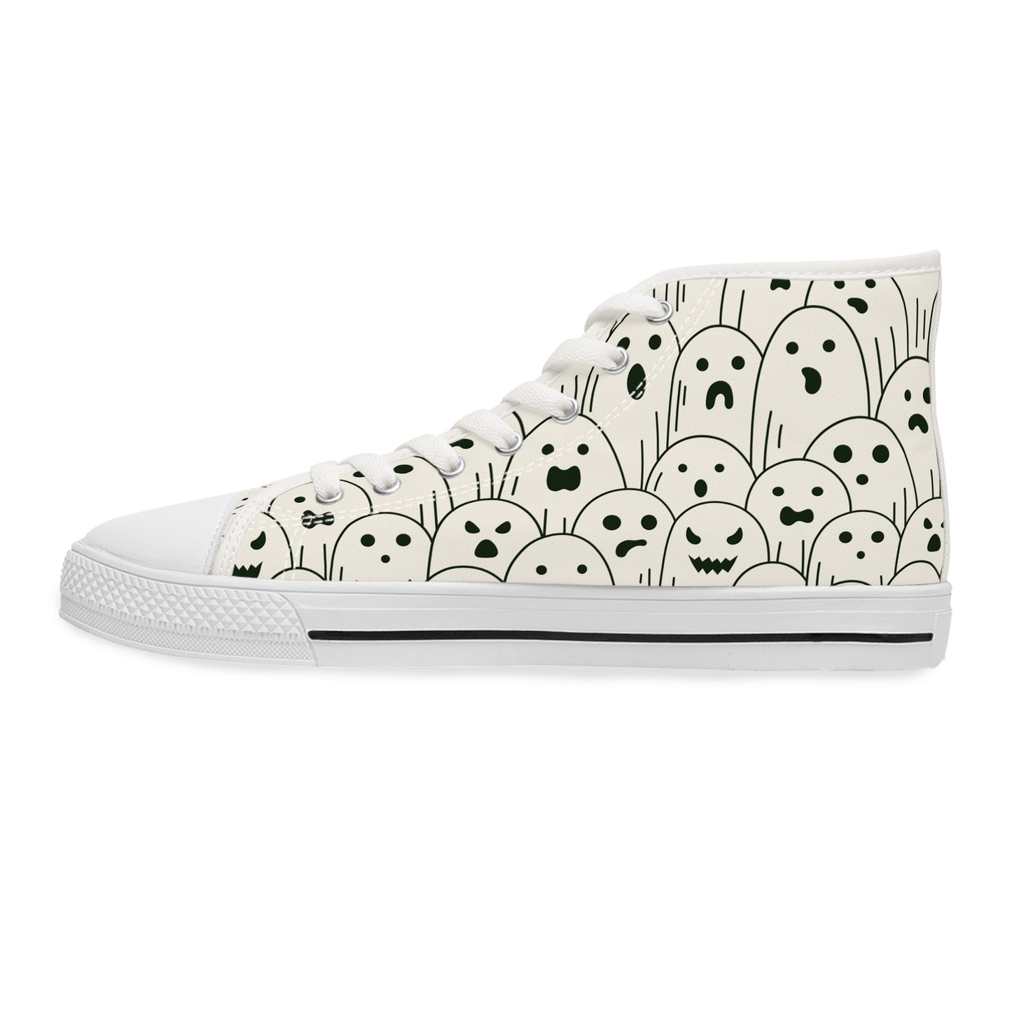 Ghost Choir - Women's High Top Halloween Sneakers