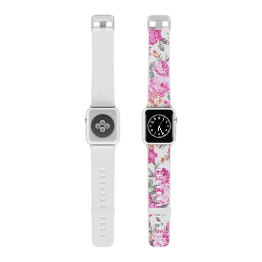 Pretty In Pink Floral Apple Watch Band