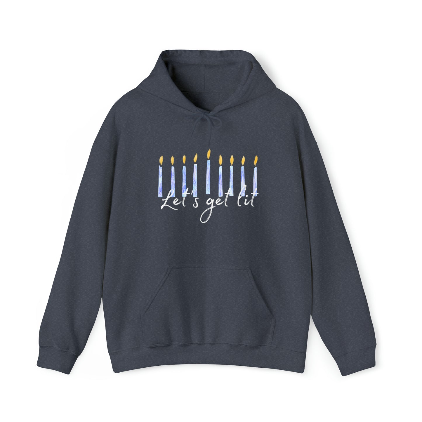 "Let's Get Lit" Hanukkah Hoodie