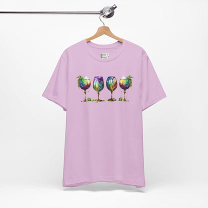 Watercolor Goblet Mardi Gras Tee