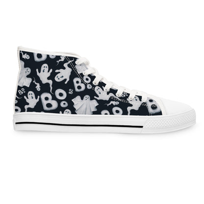 Phantom Fun - Women's High Top Halloween Sneakers