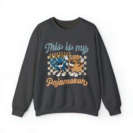 "This Is My Pajamakah" Hanukkah Crewneck Sweatshirt