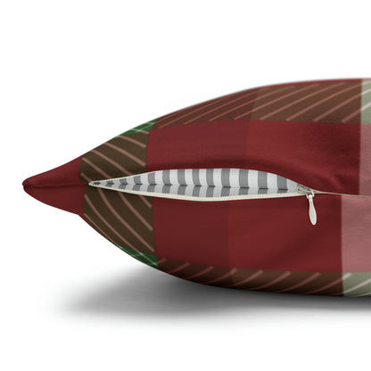 Plaid Christmas Pillow Cover