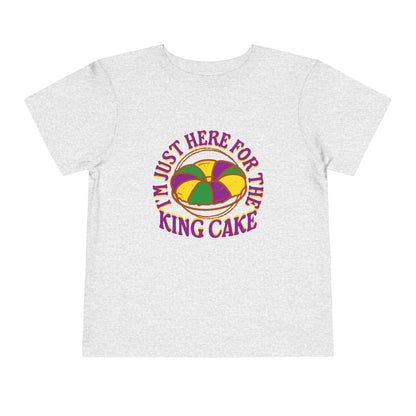 TODDLER "I'm Just Here for the King Cake" Tee for Toddlers