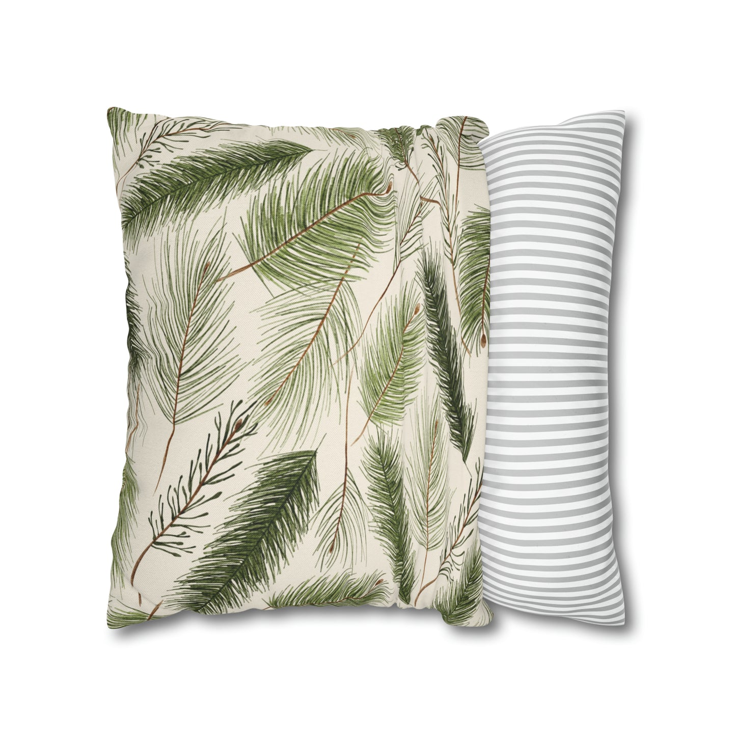 Balsam Fir Branches Christmas Pillow Cover