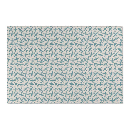 aviation merchandise, airplane patterned aviation area rug 5