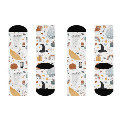 Pumpkin Spice & Everything Nice - Premium Unisex Crew Socks