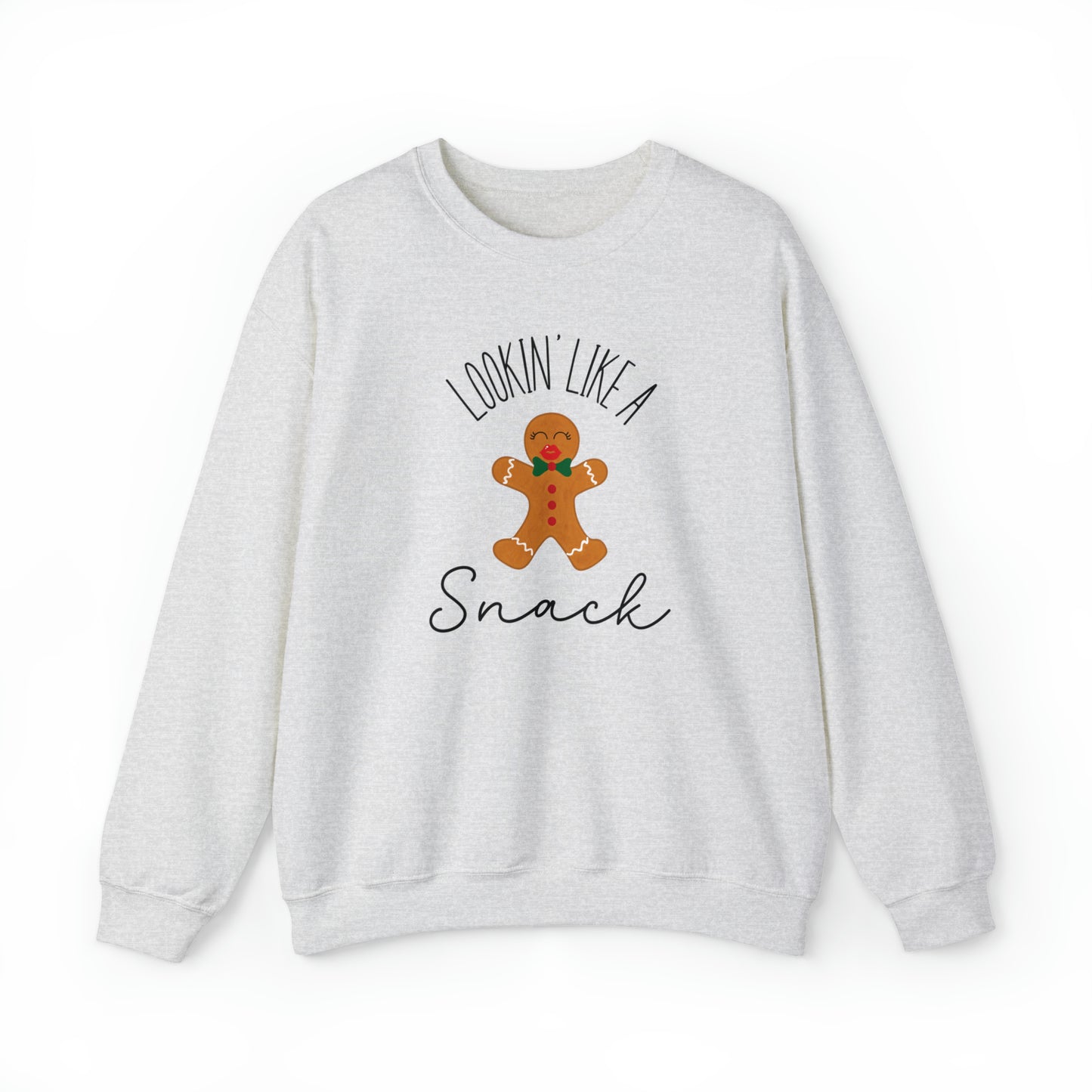 'Lookin' Like A Snack" Christmas Crewneck Sweatshirt