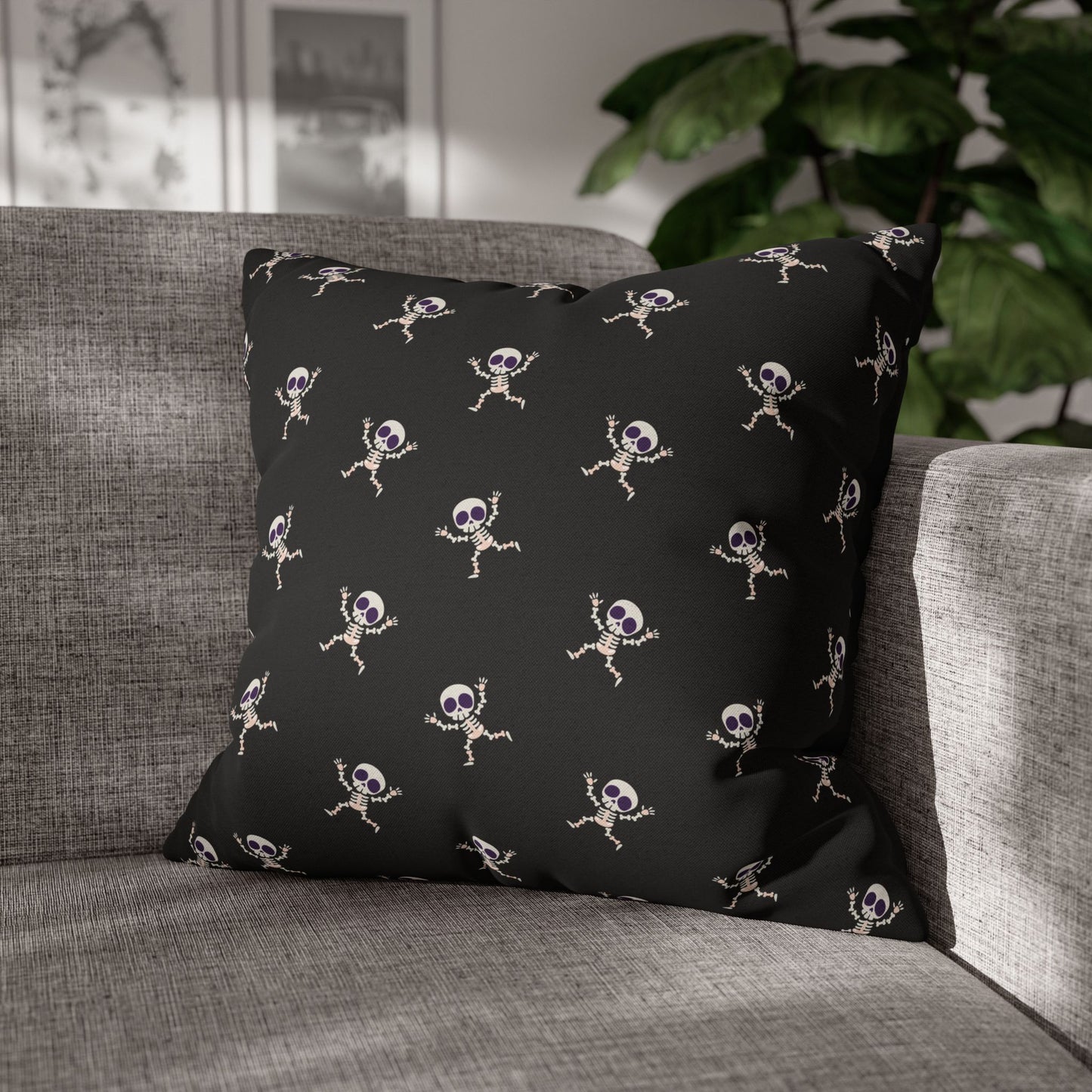 Silly Skeletons - Halloween Pillow Cover